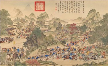 Lang brillante guerra tradicional china Pinturas al óleo